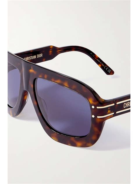 DiorMonsieur1 Tortoiseshell Effect Pilot Sunglasses 